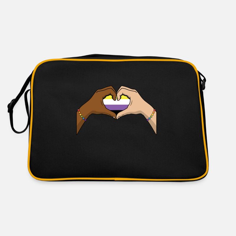 Non Binary Pride Genderqueer Retro Tasche