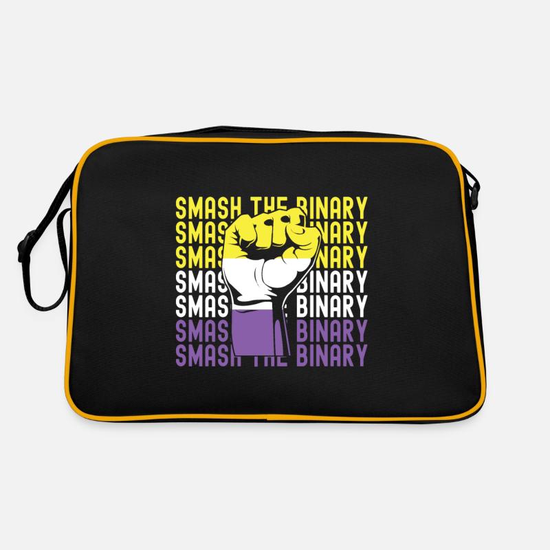Non Binary Pride Genderqueer Retro Tasche