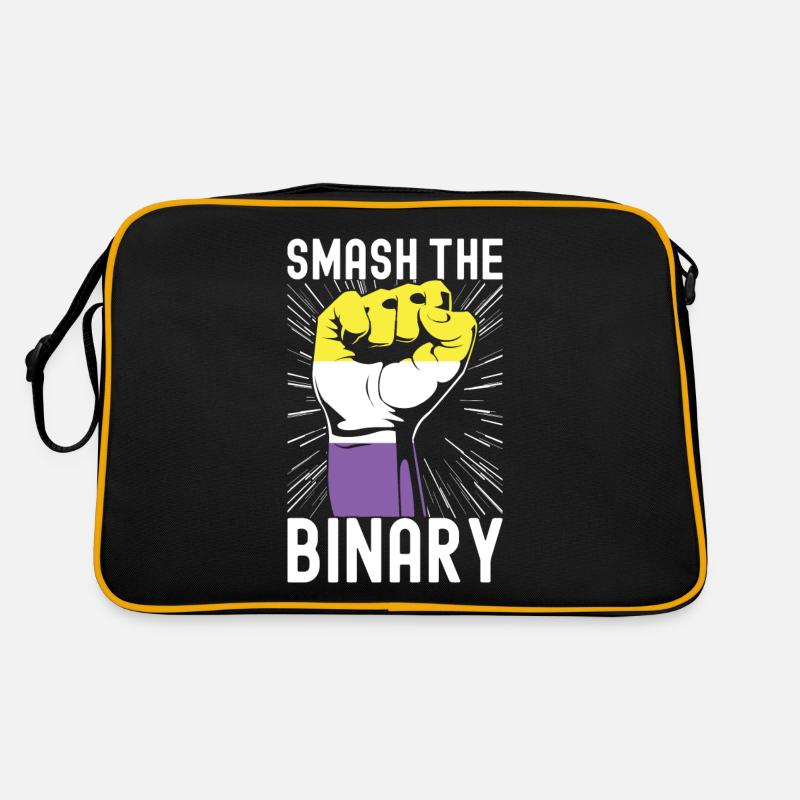 Non Binary Pride Genderqueer Retro Tasche