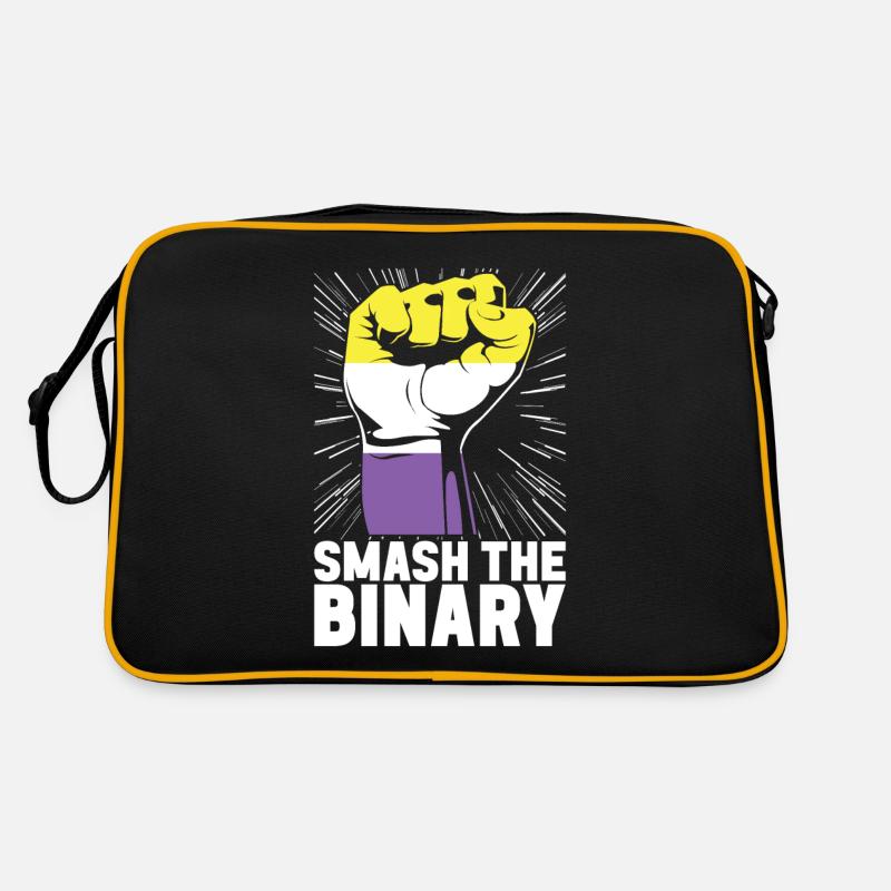 Non Binary Pride Genderqueer Retro Tasche