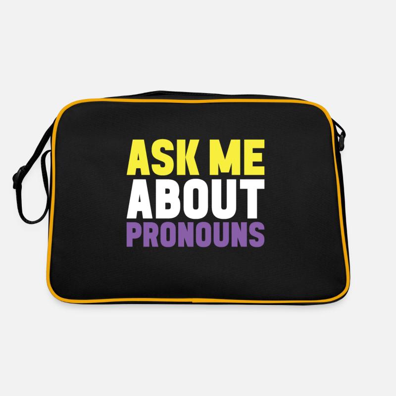 Non Binary Pride Genderqueer Retro Tasche