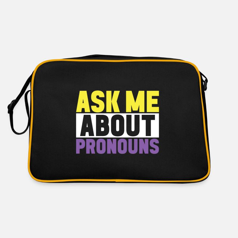 Non Binary Pride Genderqueer Retro Bag
