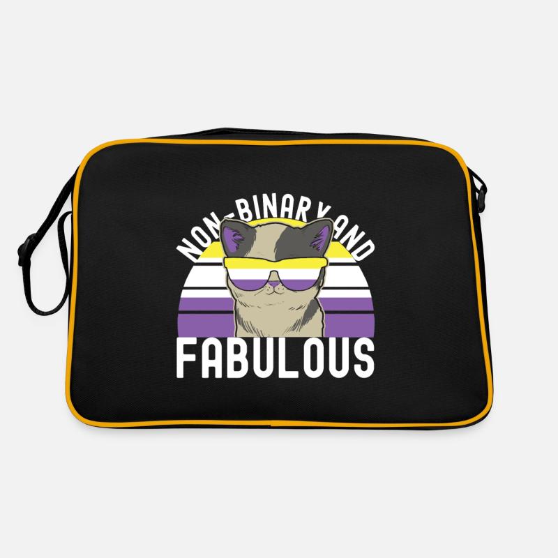 Non Binary Pride Genderqueer Retro Bag