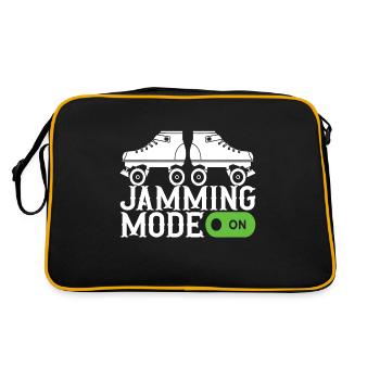 Roller Derby - Retro Tasche - Schwarz/Gold - Hinten