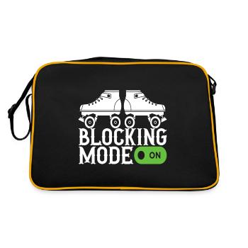 Roller Derby - Retro Tasche - Schwarz/Gold - Hinten