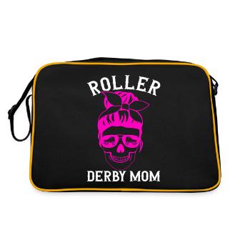 Roller Derby - Retro Tasche - Schwarz/Gold - Hinten