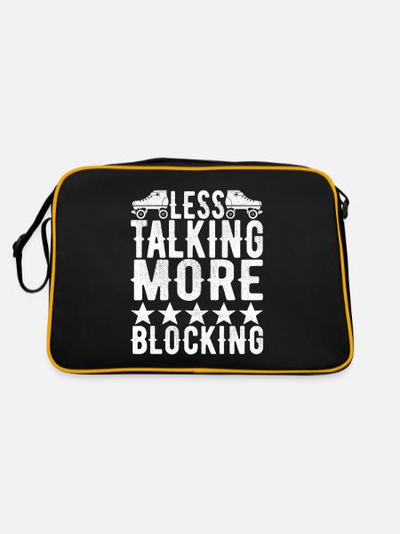 Roller derby - Retro Bag - black/gold - Back