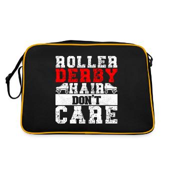 Roller Derby - Retro Tasche - Schwarz/Gold - Hinten