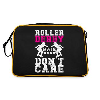 Roller Derby - Retro Tasche - Schwarz/Gold - Hinten