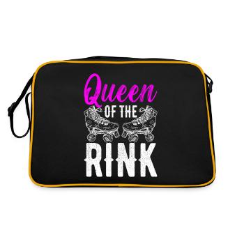 Roller Derby - Retro Tasche - Schwarz/Gold - Hinten