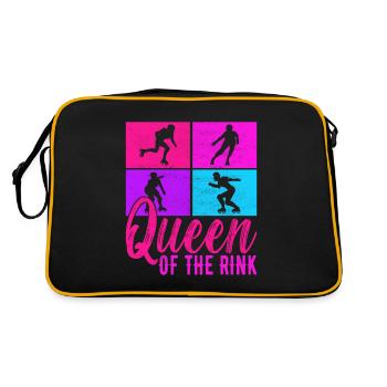Roller Derby - Retro Tasche - Schwarz/Gold - Hinten