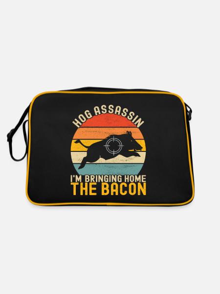 Hunters Wild Boar Hunting - Retro Bag - black/gold - Back