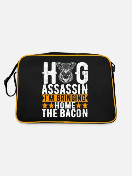 Chasseurs Chasse au sanglier - Sac Retro - noir/or - Dos