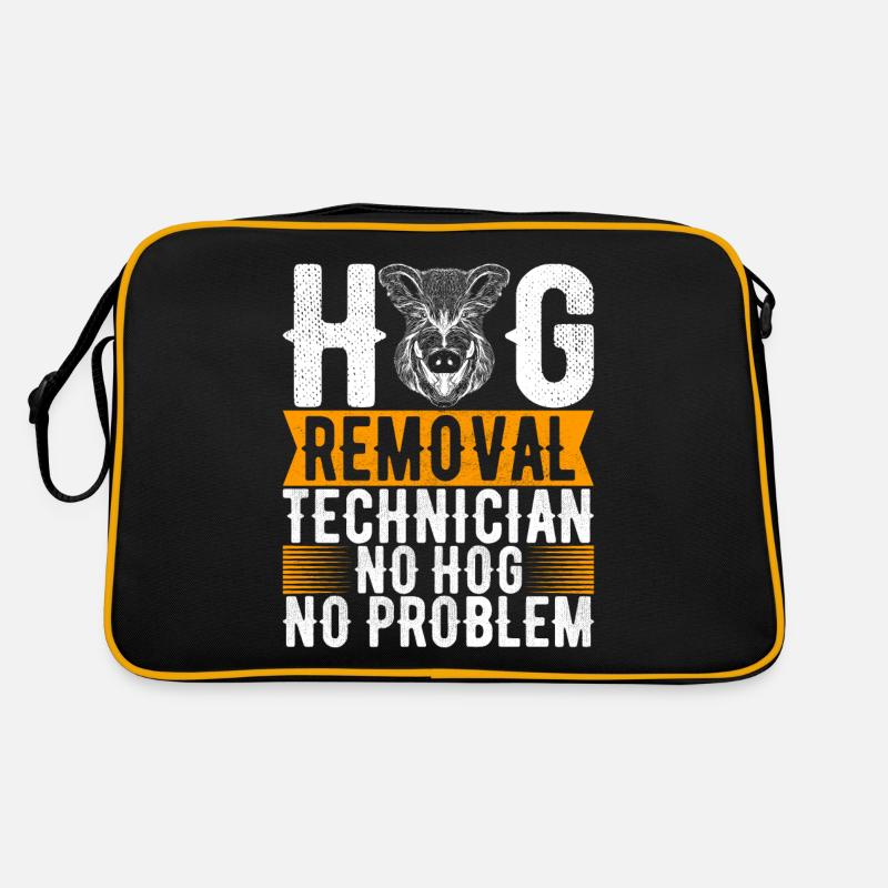 Jäger Wildschwein Jagen Retro Tasche