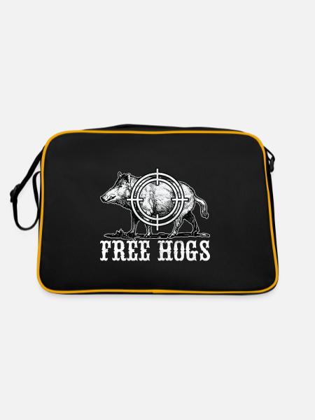 Hunters Wild Boar Hunting - Retro Bag - black/gold - Back
