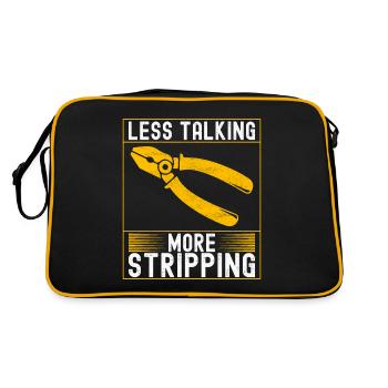 Electrician Electronics Technician - Retro Bag - black/gold - Back