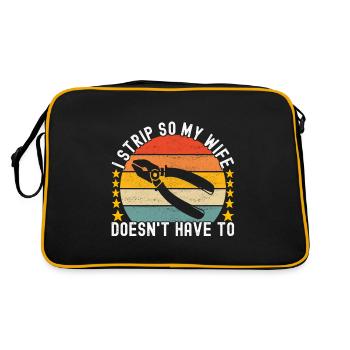 Electrician Electronics Technician - Retro Bag - black/gold - Back