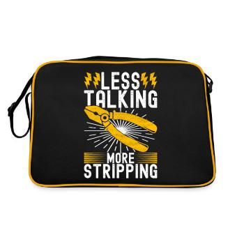 Electrician Electronics Technician - Retro Bag - black/gold - Back