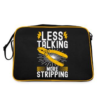 Electrician Electronics Technician - Retro Bag - black/gold - Back