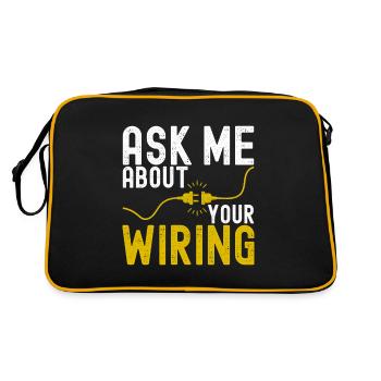 Electrician Electronics Technician - Retro Bag - black/gold - Back