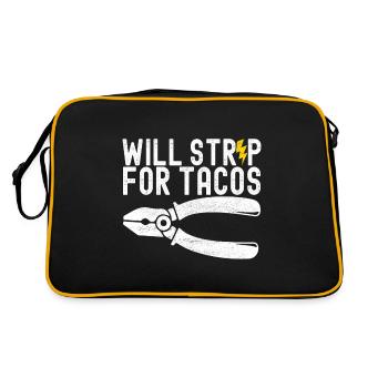 Electrician Electronics Technician - Retro Bag - black/gold - Back