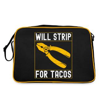 Electrician Electronics Technician - Retro Bag - black/gold - Back