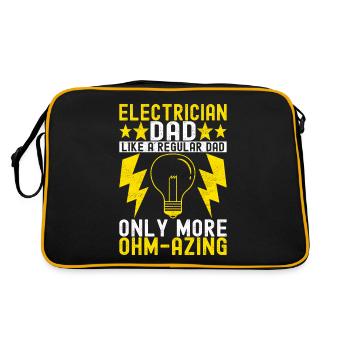 Electrician Electronics Technician - Retro Bag - black/gold - Back