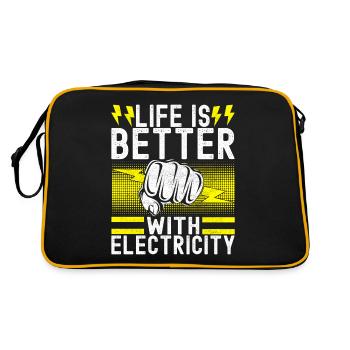 Electrician Electronics Technician - Retro Bag - black/gold - Back