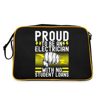 Electrician Electronics Technician - Retro Bag - black/gold - Back