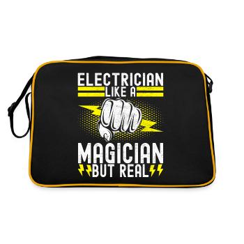 Electrician Electronics Technician - Retro Bag - black/gold - Back