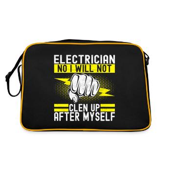 Electrician Electronics Technician - Retro Bag - black/gold - Back