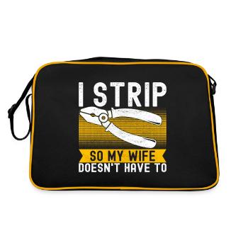 Electrician Electronics Technician - Retro Bag - black/gold - Back