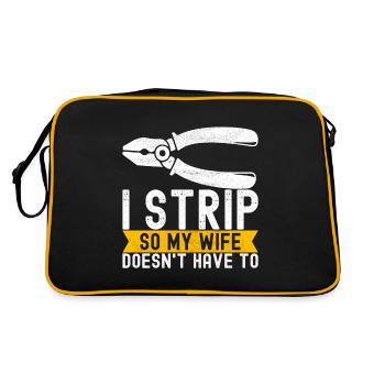 Electrician Electronics Technician - Retro Bag - black/gold - Back