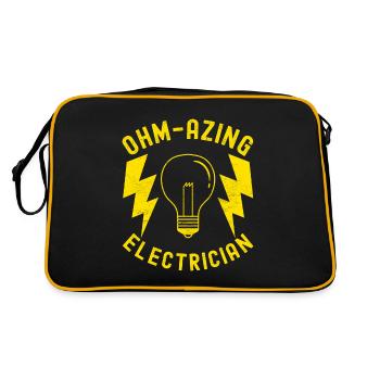 Electrician Electronics Technician - Retro Bag - black/gold - Back