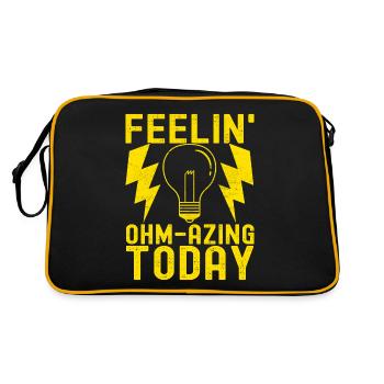 Electrician Electronics Technician - Retro Bag - black/gold - Back
