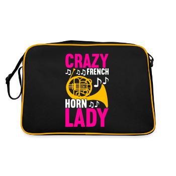 Horn Brass Instrument - Retro Bag - black/gold - Back