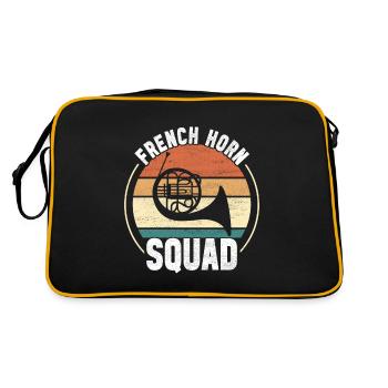 Horn Brass Instrument - Retro Bag - black/gold - Back