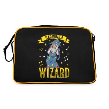 Harmonica Wizard - Mundharmonika - Retro Tasche - Schwarz/Gold - Hinten