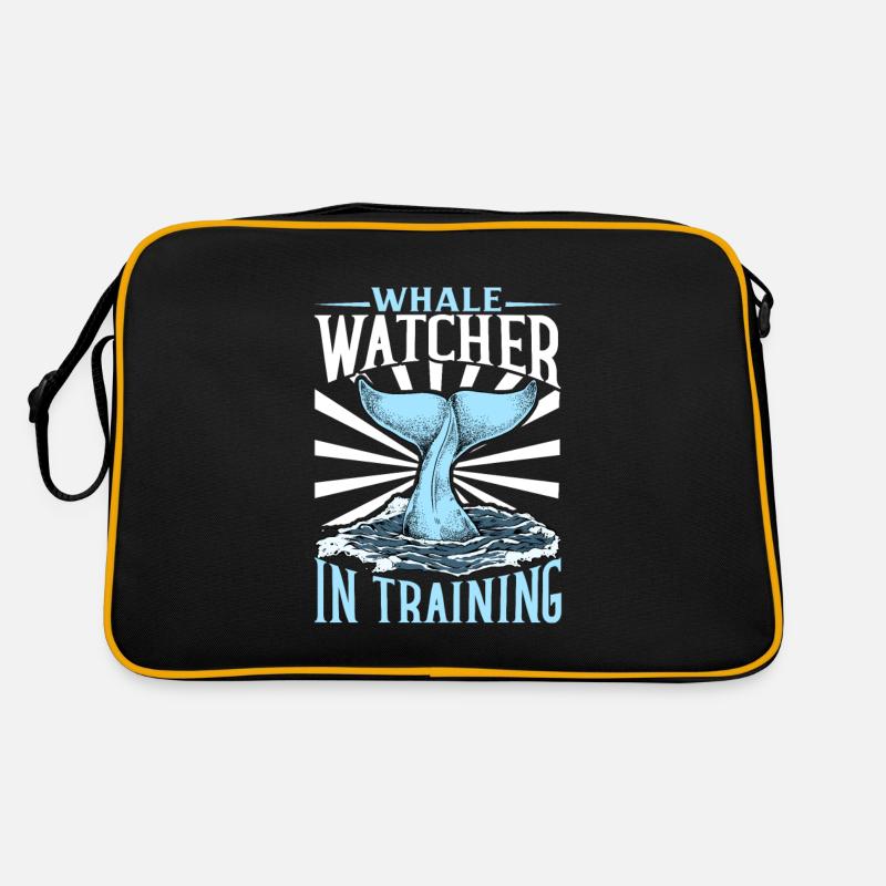 Whale Watcher in Training - Walbeobachtung Retro Tasche