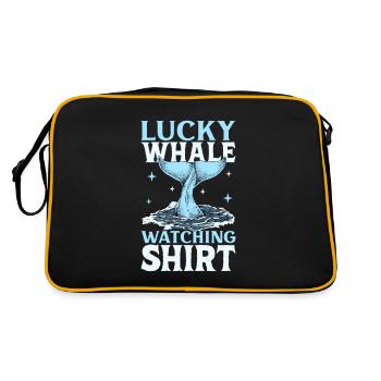 Walbeobachtung - Observation des baleines chanceuses - Sac Retro - noir/or - Dos