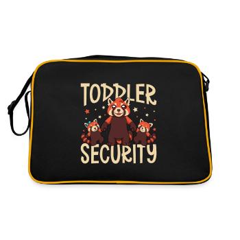 Gardien de tout-petits - Baby-sitter - Sac Retro - noir/or - Dos