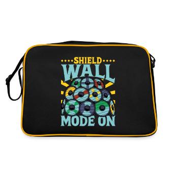 Mode Mur de bouclier activé - Viking Shield Wall - Sac Retro - noir/or - Dos