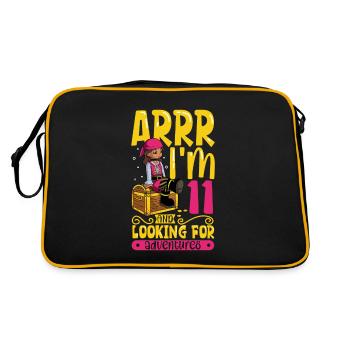 J’ai 11 ans - Girl Pirate - Sac Retro - noir/or - Dos