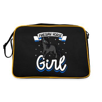 Frisonne Fille - Sac Retro - noir/or - Dos