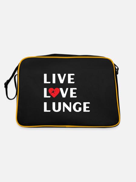 Fechten Fechtsport - Retro Tasche - Schwarz/Gold - Hinten