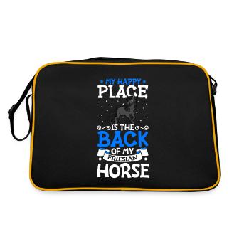 Mon endroit préféré - Frison - Sac Retro - noir/or - Dos
