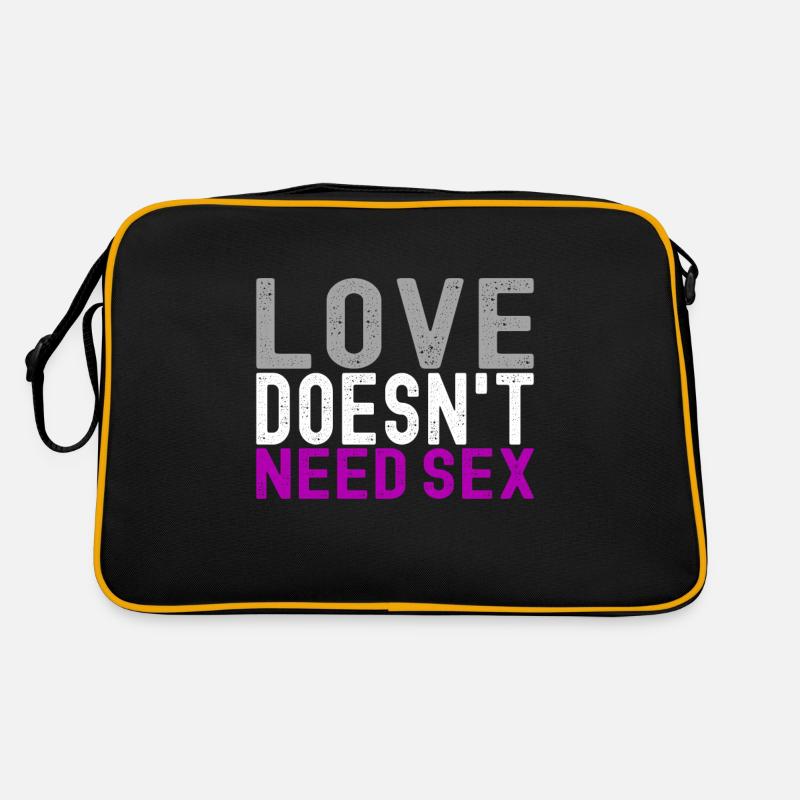 Asexuell Ace Retro Tasche