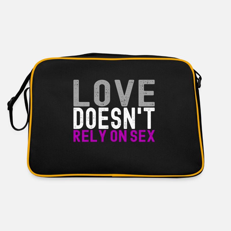 Asexuell Ace Retro Tasche