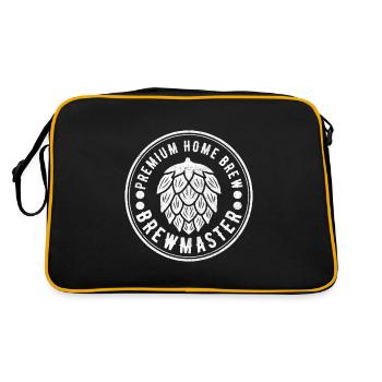 Beer Brewer Beer Brewing - Retro Bag - black/gold - Back
