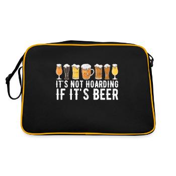 Beer Brewer Beer Brewing - Retro Bag - black/gold - Back